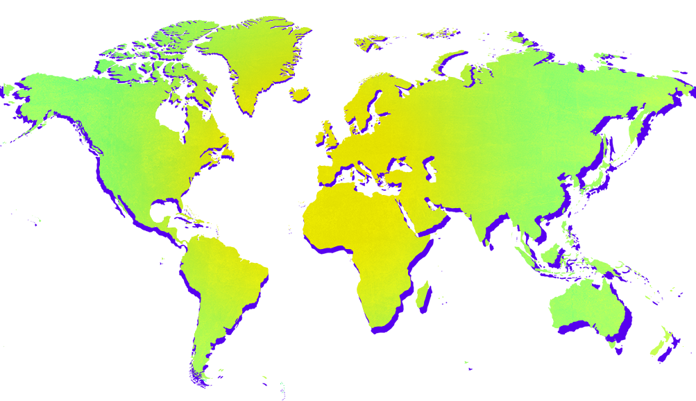 A map showing the entire globe, representing the global coverage of Rapyd's latest payments report.